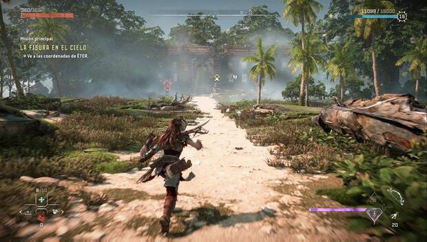Horizon Forbidden West - La fisura en el cielo: bioma de la jungla
