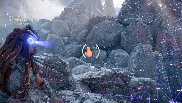 Horizon Forbidden West - La fisura en el cielo: punto débil en la muralla