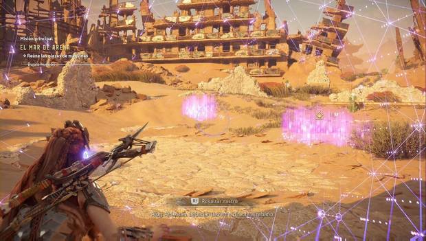 Horizon Forbidden West - El mar de arena: huellas de Zancadores