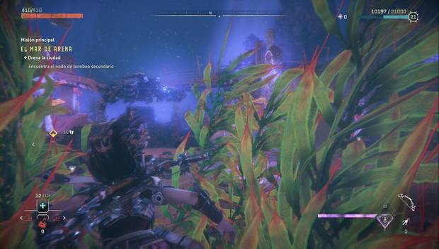 Horizon Forbidden West - El mar de arena: Cashacafauces bajo el agua