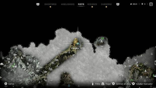 Horizon Forbidden West - Calderos: ubicación del Caldero IOTA