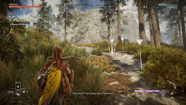 Horizon Forbidden West - Fosos de lucha: humo en la zona de la Perseverante