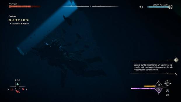 Horizon Forbidden West - Caldero KAPPA: foco del Chascafauces