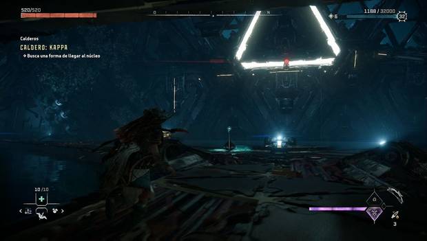 Horizon Forbidden West - Caldero KAPPA: raíles del fondo