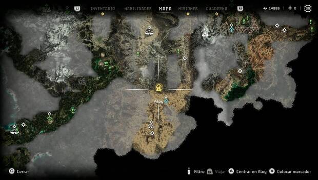 Horizon Forbidden West - Miradero de Calmarenas, ubicación