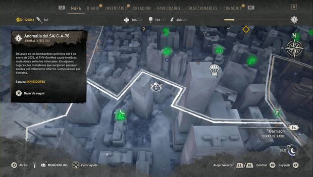 Dying Light 2 - Anomalías: ubicaciónd e la anomalía del SAI C-A-78