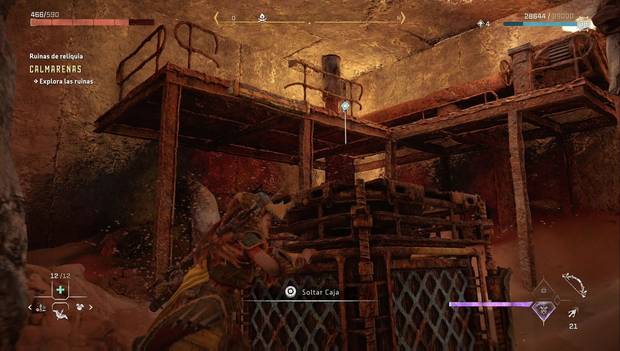 Horizon Forbidden West - Ruinas de Calmarenas: punto por el que trepar