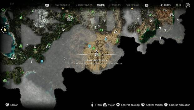 Horizon Forbidden West - Ruinas de reliquia, ubicación de Rescoldo Oculto