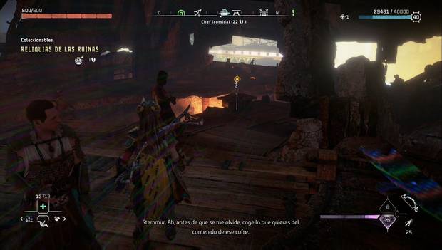 Horizon Forbidden West - Ruinas de reliquia, cofre con el guantelete legendario Retorno de la Ancestro