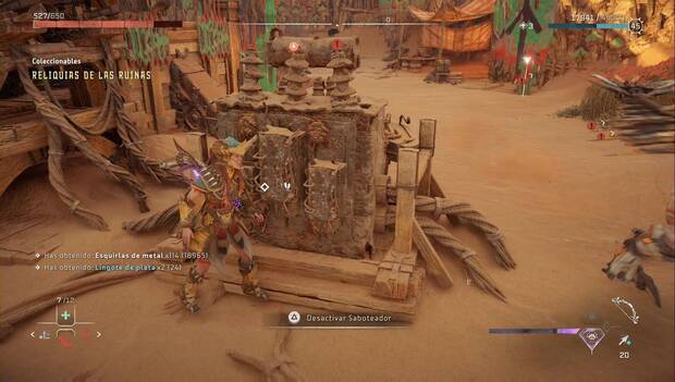 Horizon Forbidden West - Agarre del Diablo, ubicación del Saboteador