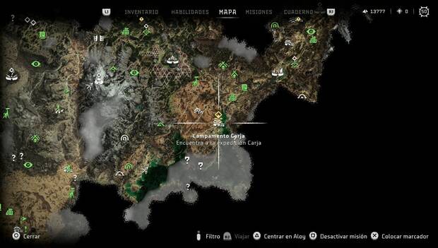 Horizon Forbidden West - Esperanzas ahogadas, ubicación de la misión