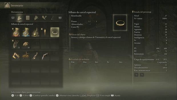 Elden Ring - Silbato de corcel espectral
