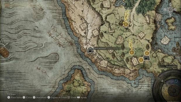Elden Ring - Explorando Necrolimbo, ubicación de la Cueva del litoral