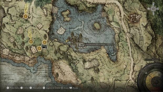 Elden Ring - Explorando Necrolimbo, ubicación de las Ruinas abrasadas por un dragón