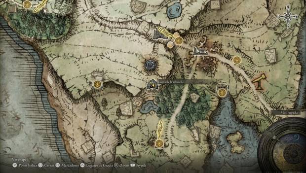 Elden Ring - Explorando Necrolimbo, ubicación de Cueva de la arboleda