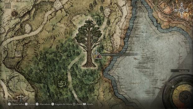 Elden Ring - Explorando Necrolimbo este, ubicación del Pozo del río Siofra