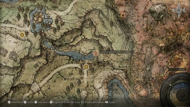 Elden Ring - Explorando Necrolimbo este, ubicación del portal al Santuario de la bestia
