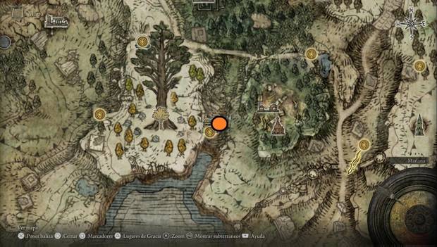 Elden Ring - Explorando la Península de los Llantos, ubicación del Ataque centelleante