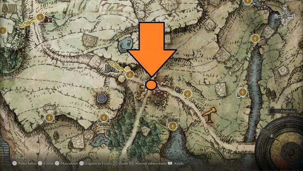 Elden Ring - Ubicación del mapa del Necrolimbo oeste