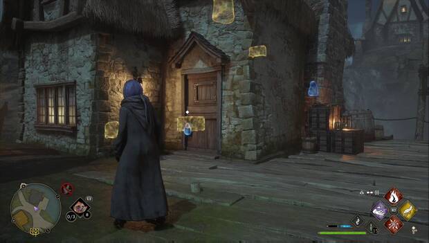 Hogwarts Legacy - Estatuas de demiguise: estatua junto al puente norte de Hogsmeade