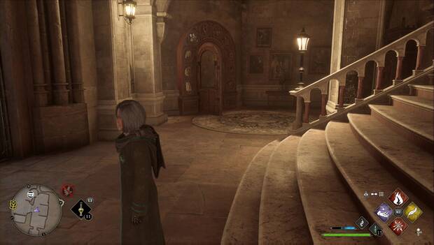 Hogwarts Legacy - Puertas de Aritmancia: puerta en el Vestíbulo central