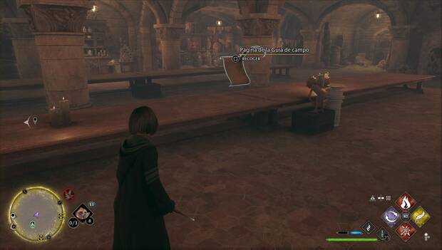 Hogwarts Legacy - Páginas de Revelio en La Gran escalera: Mesas de la cocina