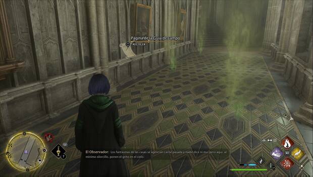 Hogwarts Legacy - Páginas de la Guía de campo en el Ala de astronomía: Pasadizo punzante