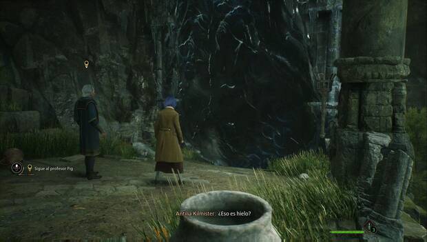 Hogwarts Legacy - El camino a Hogwarts: muro de hielo en medio del camino