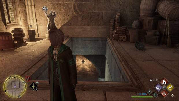 Hogwarts Legacy - Páginas de la Guía de campo en el Ala de entrada del campanario: Estatua de Levioso 4