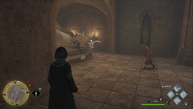 Hogwarts Legacy - Páginas de la Guía de campo en el Ala de entrada del campanario: Estatua de dragón dormido