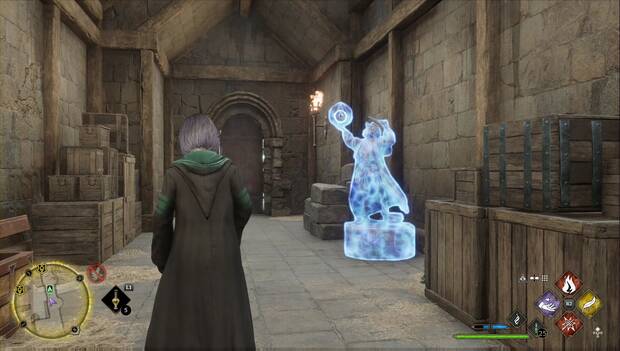 Hogwarts Legacy - Páginas de la Guía de campo en el Ala de entrada del campanario: Estatua de Levioso