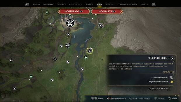 Hogwarts Legacy - Pruebas de Merlín en la Región sur de Hogwarts: Prueba de Confringo 2
