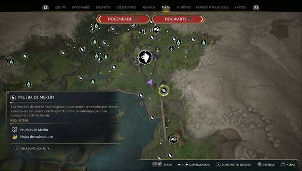 Hogwarts Legacy - Pruebas de Merlín en la Región sur de Hogwarts: Prueba de Incendio 2