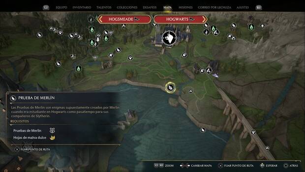 Hogwarts Legacy - Pruebas de Merlín en la Región sur de Hogwarts: Prueba de salto 1