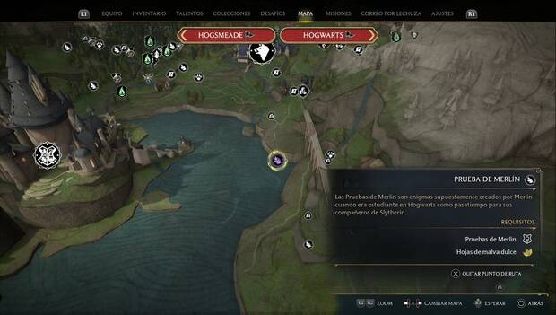 Hogwarts Legacy - Pruebas de Merlín en la Región sur de Hogwarts: Prueba de mariposas 2