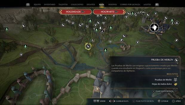 Hogwarts Legacy - Pruebas de Merlín en la Región norte de Hogwarts: prueba de Depulso 1