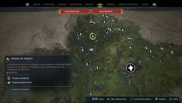 Hogwarts Legacy - Pruebas de Merlín en el Bosque prohibido: Prueba de mariposas 1