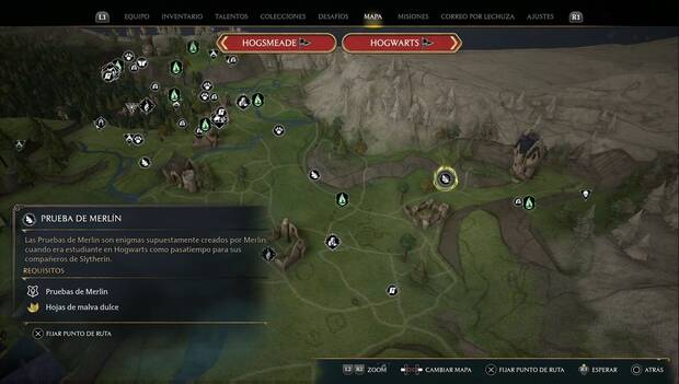 Hogwarts Legacy - Pruebas de Merlín en el Valle de Hogsmeade: Prueba de roca grande 1