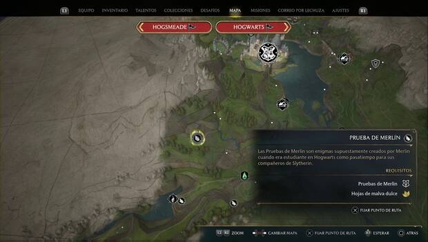 Hogwarts Legacy - Pruebas de Merlín en el Valle de Hogwarts: Prueba de esferas 1
