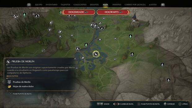 Hogwarts Legacy - Pruebas de Merlín en Pantano del mar sur: prueba de mariposas 1