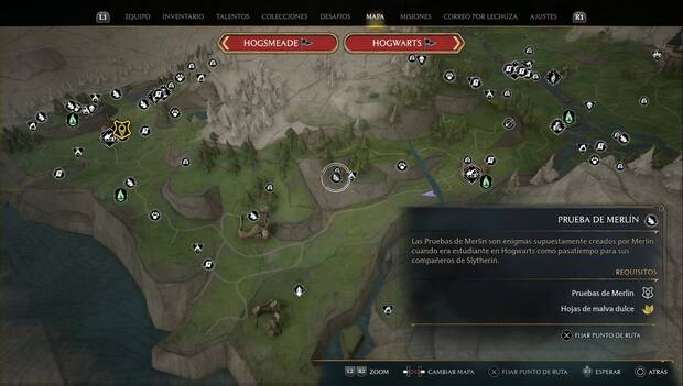 Hogwarts Legacy - Pruebas de Merlín en la Región de Feldcroft: Prueba de Confringo 1