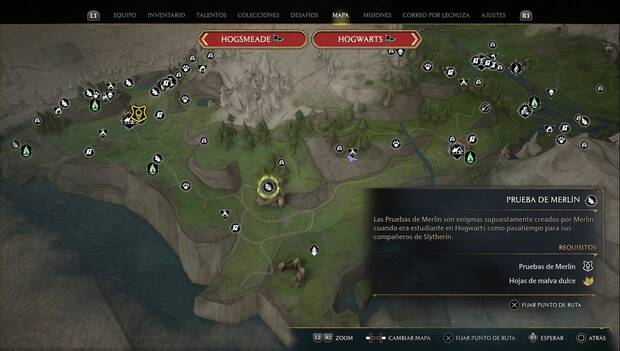 Hogwarts Legacy - Pruebas de Merlín en la Región de Feldcroft: Prueba de mariposas 1