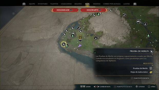 Hogwarts Legacy - Pruebas de Merlín en la Región de Feldcroft: Prueba de Confringo 3
