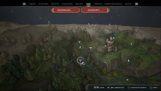 Hogwarts Legacy - Plataforma de aterrizaje 1 en el Pantano del vado norte