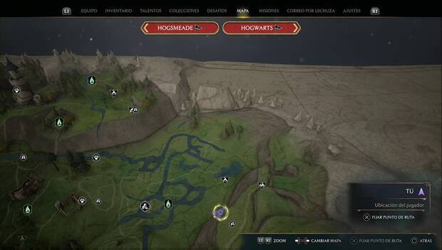 Hogwarts Legacy - Plataforma de aterrizaje 1 en el Valle de Hogsmeade