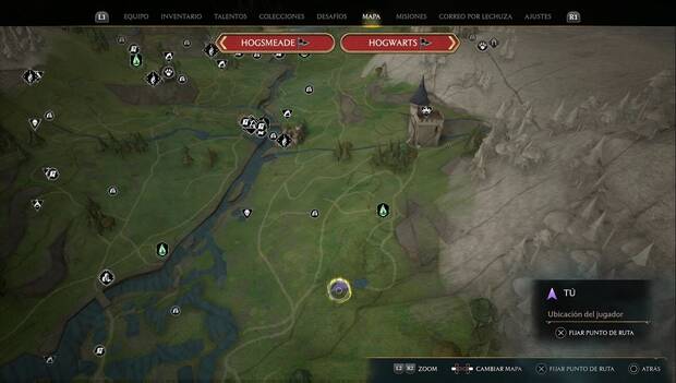 Hogwarts Legacy - Plataforma de aterrizaje 1 en Valle de Hogwarts