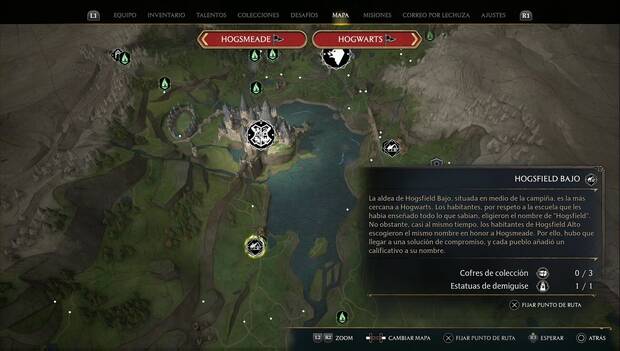 Hogwarts Legacy - Cofres de colección en Región sur de Hogwarts: cofres 1-3