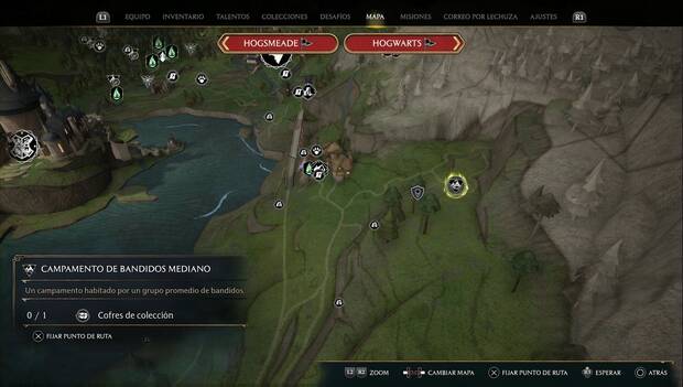 Hogwarts Legacy - Cofres de colección en Región sur de Hogwarts: cofre 8