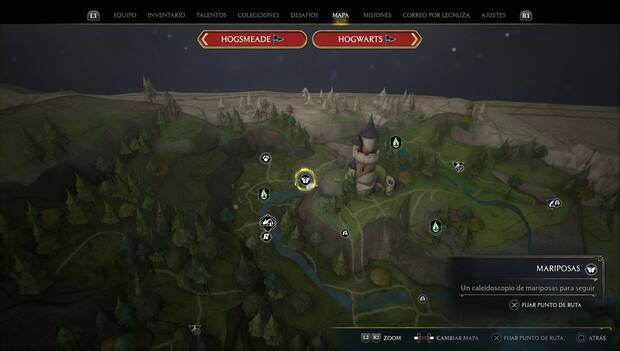 Hogwarts Legacy - Mariposas: Mariposas en el Pantano del vado norte