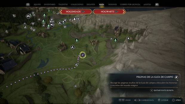 Hogwarts Legacy - Páginas de la Guía de campo de Las Highlands: Página #6